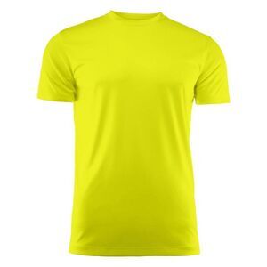 Printer RED Mens Run Active T-Shirt / Bright Yellow